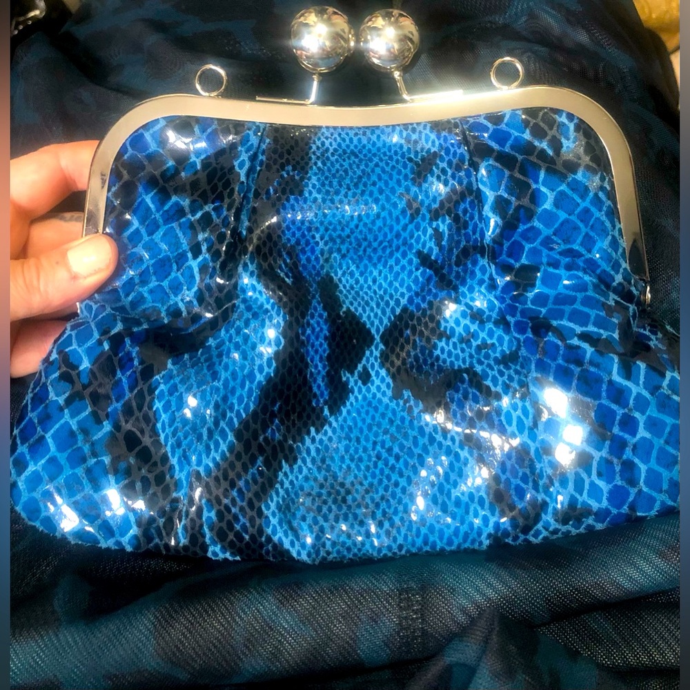 Also blue snake clutch
